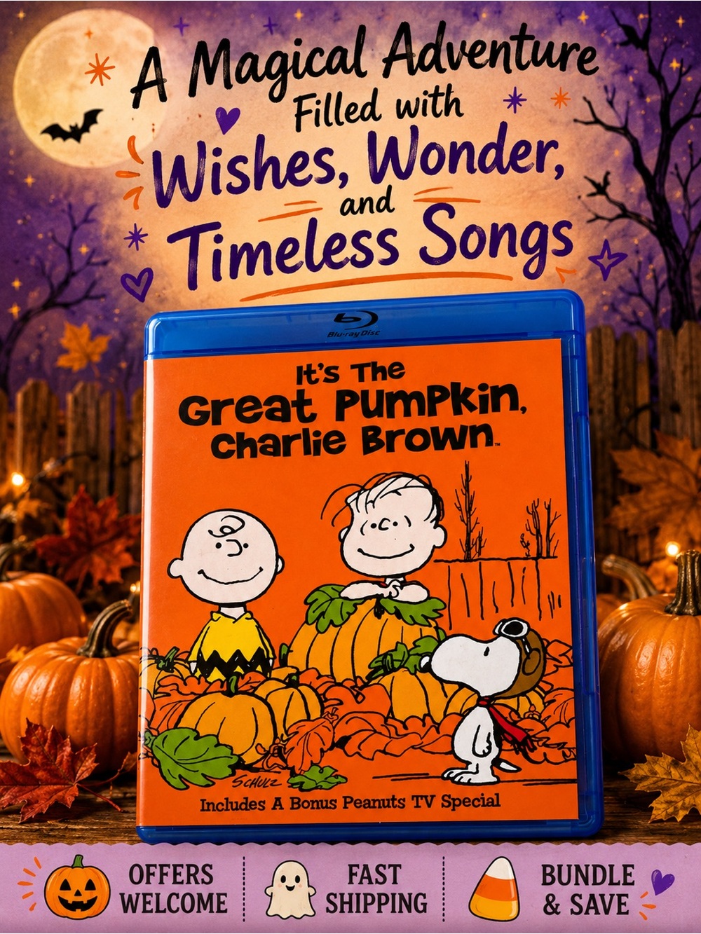 It’s The Great Pumpkin Charlie Brown Blu-ray Peanuts Halloween Classic